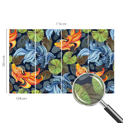 Nowoczesna fototapeta do salonu Rybne wzory