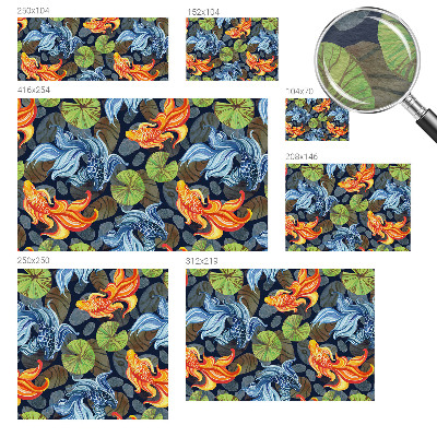 Nowoczesna fototapeta do salonu Rybne wzory