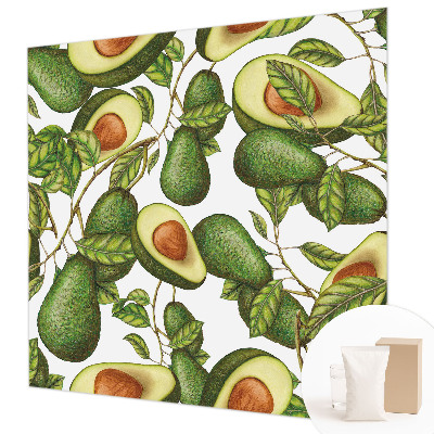 Fototapeta fizelinowa do sypialni Awokado wzór