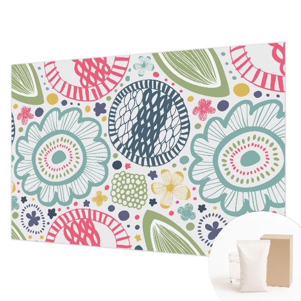 Fototapeta fizelinowa z nadrukiem Kwiatowe wzory