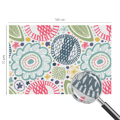 Fototapeta fizelinowa z nadrukiem Kwiatowe wzory