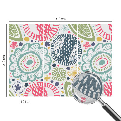 Fototapeta fizelinowa z nadrukiem Kwiatowe wzory