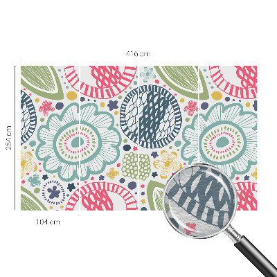 Fototapeta fizelinowa z nadrukiem Kwiatowe wzory