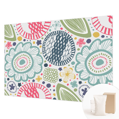 Fototapeta fizelinowa z nadrukiem Kwiatowe wzory