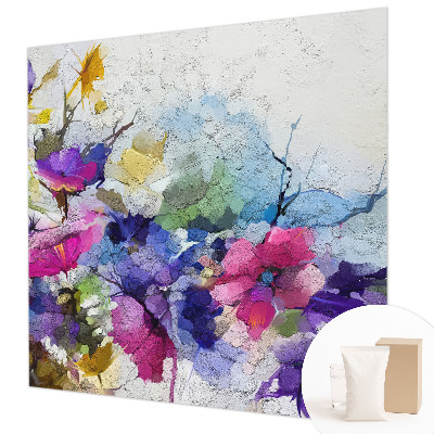 Fototapeta fizelinowa do sypialni Abstrakcyjne kwiaty