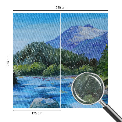 Fototapeta fizelinowa do sypialni z górską scenerią