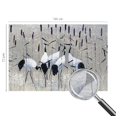 Fototapeta fizelinowa do sypialni Fototapeta fizelinowa do sypialni Harmonijne żurawie