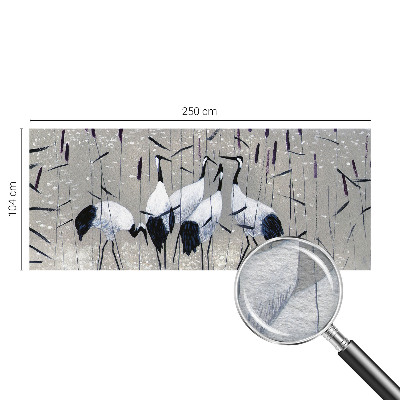 Fototapeta fizelinowa do sypialni Fototapeta fizelinowa do sypialni Harmonijne żurawie