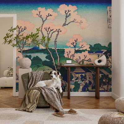 Tapeta fotograficzna fizelinowa Kwitnące wiśnie