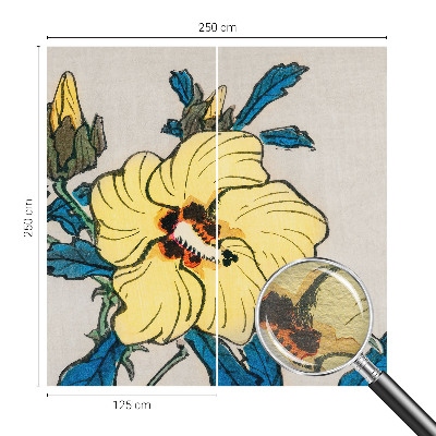 Tapeta fotograficzna fizelinowa Żółty kwiat