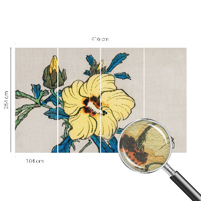 Tapeta fotograficzna fizelinowa Żółty kwiat