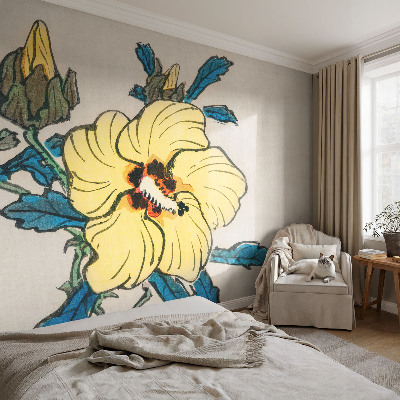 Tapeta fotograficzna fizelinowa Żółty kwiat