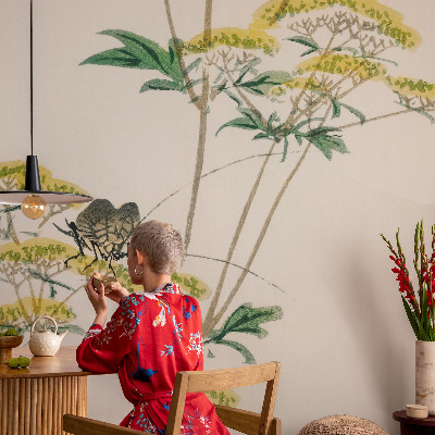 Nowoczesna fototapeta do salonu Kwiaty natura