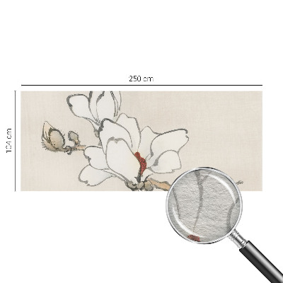 Dekoracyjna fototapeta na ścianę z subtelnym motywem delikatnych magnolii