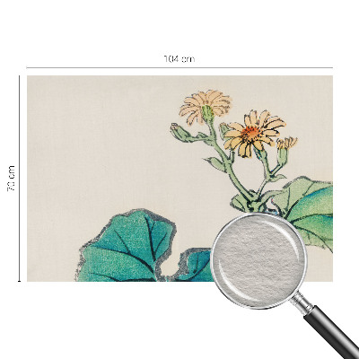 Fototapeta fizelinowa z nadrukiem Kwiat i liście