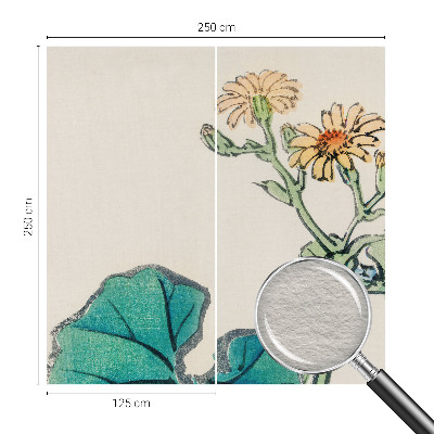 Fototapeta fizelinowa z nadrukiem Kwiat i liście