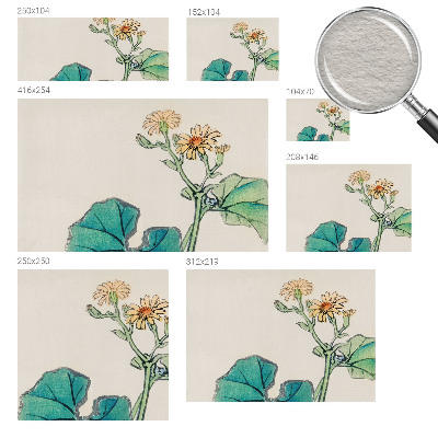 Fototapeta fizelinowa z nadrukiem Kwiat i liście