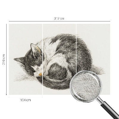 Fototapeta fizelinowa do sypialni Uroczy kotek