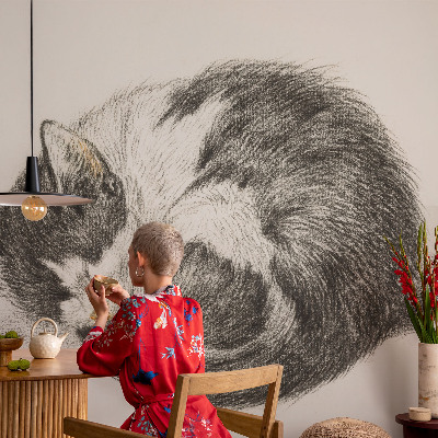 Fototapeta fizelinowa do sypialni Uroczy kotek