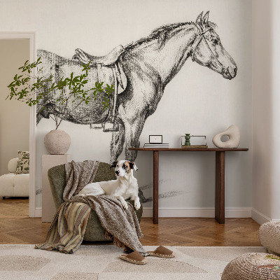 Fototapeta na ścianę z motywem szkicu konia