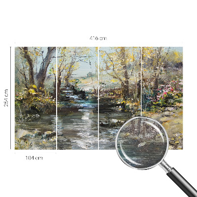 Tapeta fotograficzna z motywem leśnego strumienia