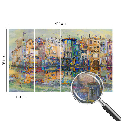 Nowoczesna fototapeta do salonu Magiczne miasto