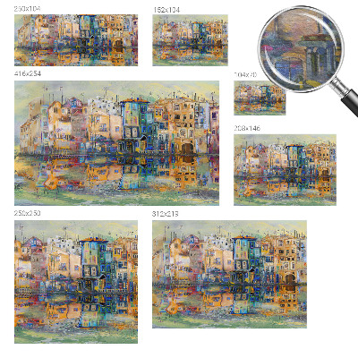 Nowoczesna fototapeta do salonu Magiczne miasto