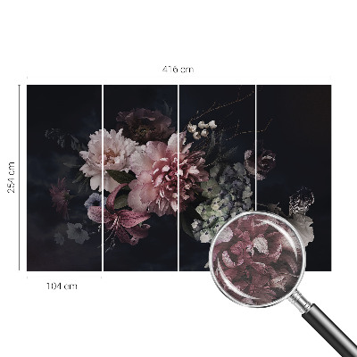 Tapeta fotograficzna fizelinowa Kwiatowa kompozycja