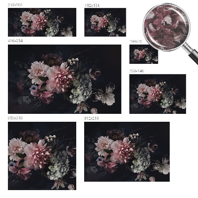 Tapeta fotograficzna fizelinowa z kwiatową kompozycją