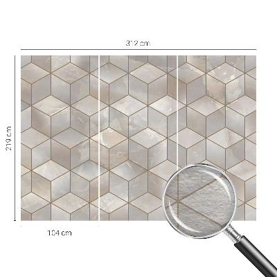 Fototapeta na ścianę z geometrycznym motywem mozaiki
