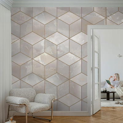 Fototapeta na ścianę z geometrycznym motywem mozaiki
