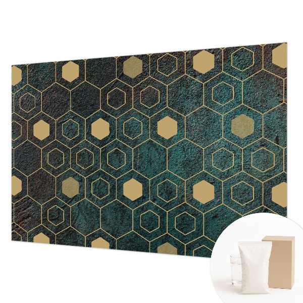 Tapeta fotograficzna fizelinowa Geometryczne heksagony