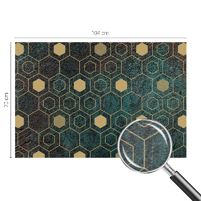 Tapeta fotograficzna fizelinowa z motywem geometrycznych heksagonów