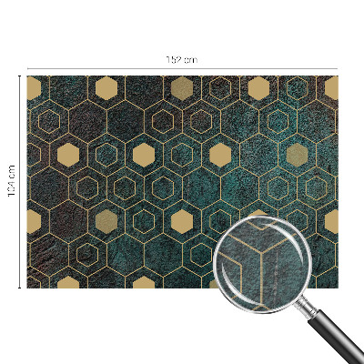 Tapeta fotograficzna fizelinowa z motywem geometrycznych heksagonów