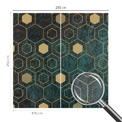 Tapeta fotograficzna fizelinowa z motywem geometrycznych heksagonów