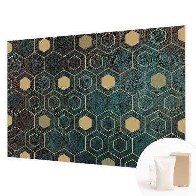 Tapeta fotograficzna fizelinowa Geometryczne heksagony