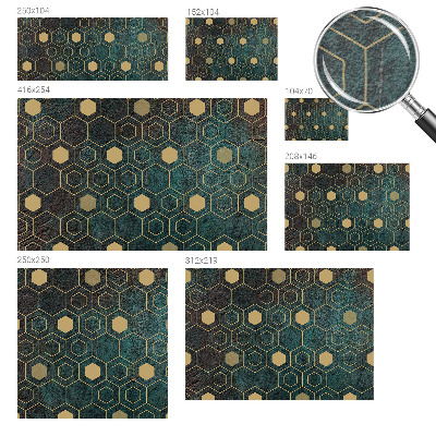 Tapeta fotograficzna fizelinowa Geometryczne heksagony