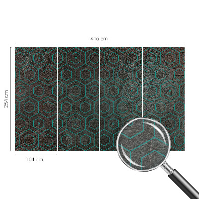 Dekoracyjna fototapeta na ścianę z geometrycznym wzorem