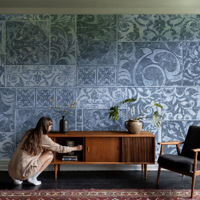 Nowoczesna fototapeta do salonu Nowoczesna fototapeta do salonu Ornamenty roślinne