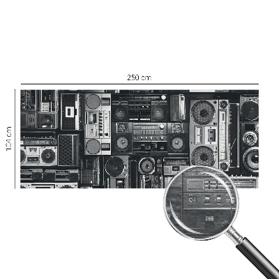 Fototapeta fizelinowa z nadrukiem Retro radio