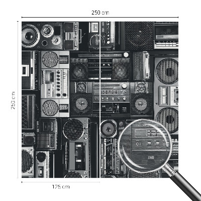 Fototapeta fizelinowa z nadrukiem Retro radio