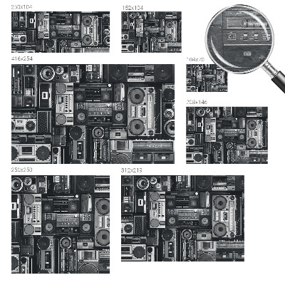 Fototapeta fizelinowa z nadrukiem Retro radio