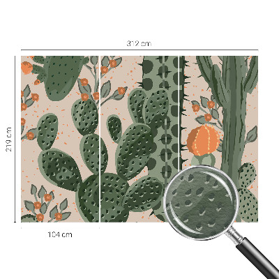 Tapeta fotograficzna Zielone kaktusy