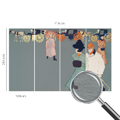 Fototapeta fizelinowa z nadrukiem Powozowe stroje