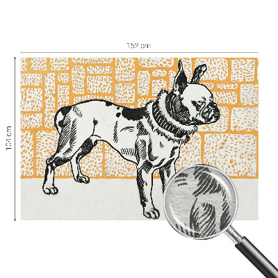 Dekoracyjna fototapeta na ścianę Pies retro