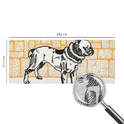 Dekoracyjna fototapeta na ścianę Pies retro