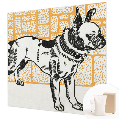 Dekoracyjna fototapeta na ścianę Pies retro