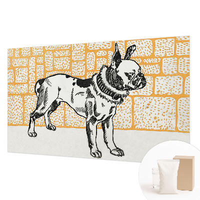 Dekoracyjna fototapeta na ścianę Pies retro