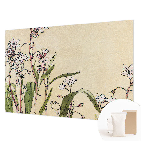 Fototapeta fizelinowa do sypialni Kwiatowa elegancja