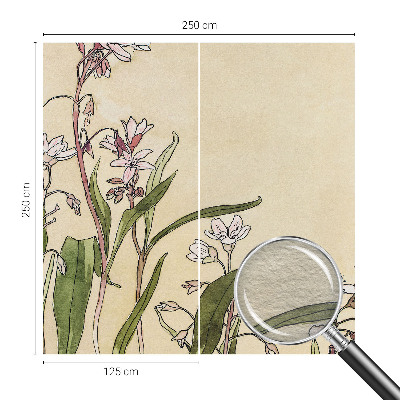 Fototapeta fizelinowa do sypialni Kwiatowa elegancja